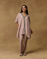 Moonstone Kaftan Hand Embroidered Co-ord Set