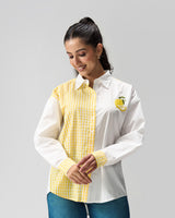 Lemon Charm Hand Embroidered Shirt