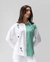 Garden Check Hand Embellished Shirt
