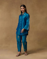 Sapphire Grace Hand Embroidered Co-ord Set