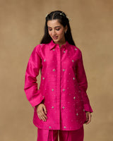 Starlight Bloom Hand Embroidered Co-ord Set