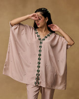 Moonstone Kaftan Hand Embroidered Co-ord Set