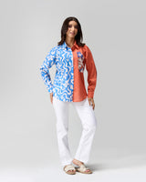 Floral Fusion Hand Embellished Shirt