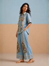 Siorai Powder Blue Romance Co-ord Set