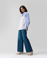 Sunday Blue Hand Embroidered Shirt