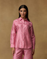 Pink Florescence Hand Embroidered Co-ord Set