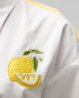 Lemon Charm Hand Embroidered Shirt