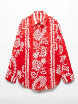 Nomadic Rosé Royal Crepe Shirt – Red & White