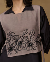 Taupe Muse Hand Embroidered Co-ord Set