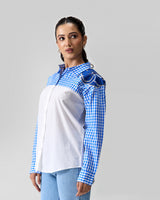 Gingham Garden Hand Embellished Shirt