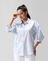 Celeste Abstract Hand Embroidered Shirt
