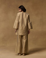 Champagne Grace Hand Embroidered Co-ord Set