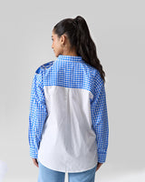 Gingham Garden Hand Embellished Shirt