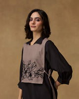Taupe Muse Hand Embroidered Co-ord Set
