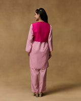Rose Charm Hand Embroidered Co-ord Set