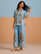 Siorai Powder Blue Romance Co-ord Set