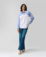 Sunday Blue Hand Embroidered Shirt
