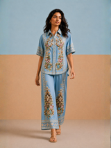 Siorai Powder Blue Romance Co-ord Set