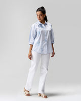 Celeste Abstract Hand Embroidered Shirt