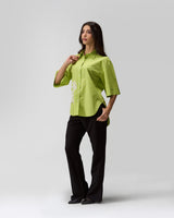 Lime Daisy Hand Embellished Shirt