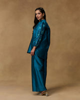 Blue Serenity Hand Embroidered Co-ord Set