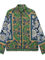 Boho Luxe Paisley Printed Royal Crepe Co-ord Set – Multi