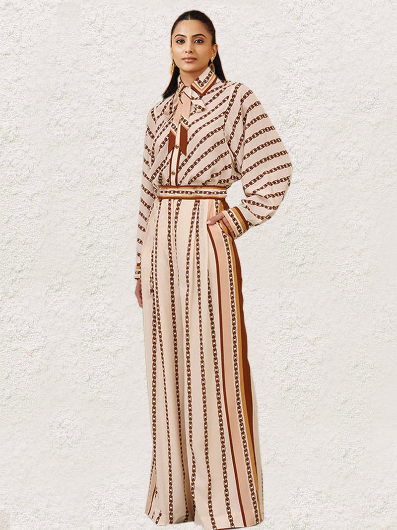 Chain-Link Stripe Co-ord Set