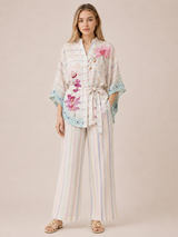 Siorai Ivory Royal Crepe Printed Co-ord Set