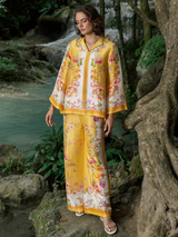 Crimson Flora Co-ord Set