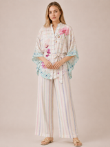 Siorai Ivory Royal Crepe Printed Co-ord Set