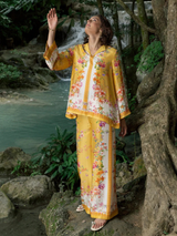 Crimson Flora Co-ord Set