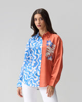 Floral Fusion Hand Embellished Shirt