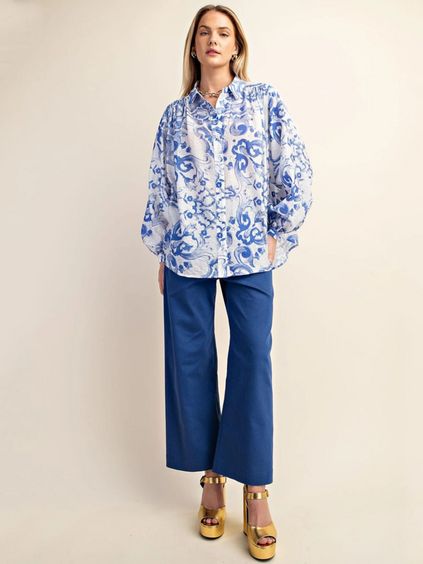 Indigo Baroque Shirt