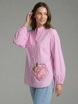 Soft Rose Statement Shirt
