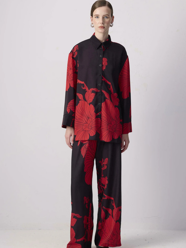 Crimson Bloom Co-ord Set