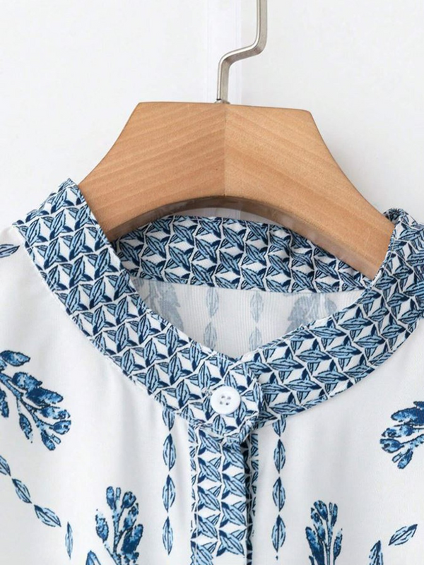 Blue & White Botanical Co-ord Set