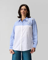 Sunday Blue Hand Embroidered Shirt