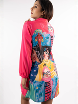 Bold Pop-Art Shirt Dress