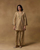 Champagne Grace Hand Embroidered Co-ord Set