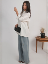 Spider Chic Oversized Shirt – Relaxed Silhouette