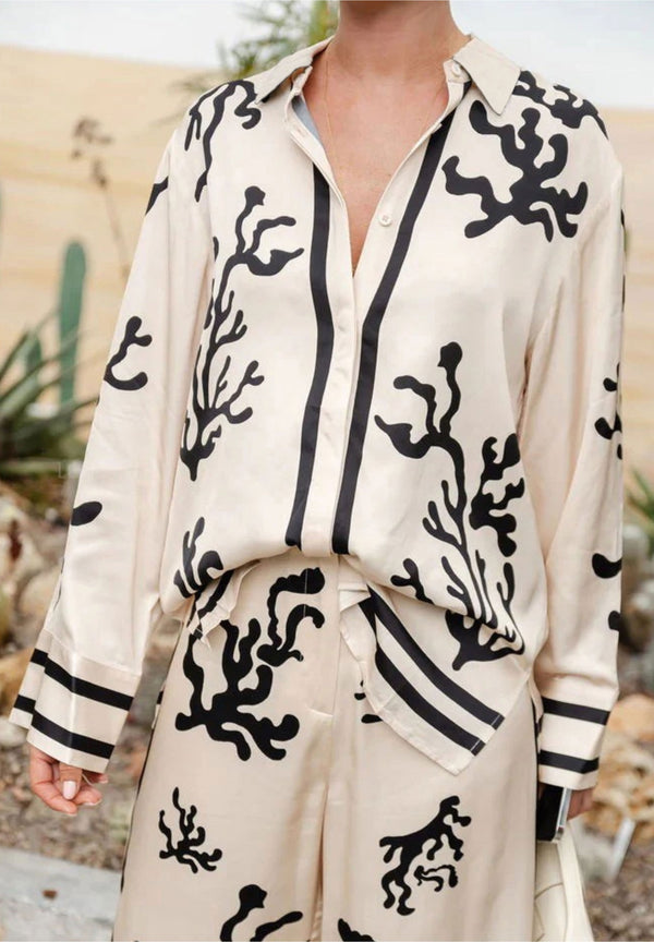 Coral Noir Co-ord Set