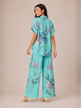 Siorai Aqua Blue Cotton Magic Printed Co-ord Set