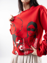 The Crimson Sketch Sweatshirt
