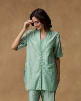 Sage Dew Hand Embroidered Co-ord Set
