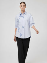 Celeste Abstract Embroidered Shirt