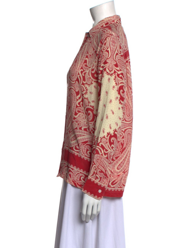 Scarlet Paisley Shirt