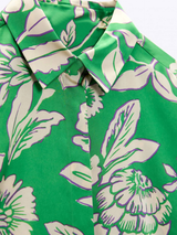 Emerald Drift Royal Crepe Shirt – Emerald Green