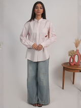 Watermelon Poplin Shirt – Blush Pink