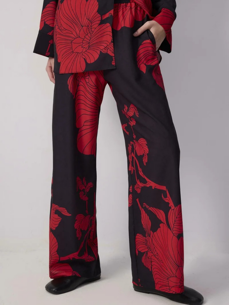 Crimson Bloom Co-ord Set