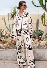 Coral Noir Co-ord Set